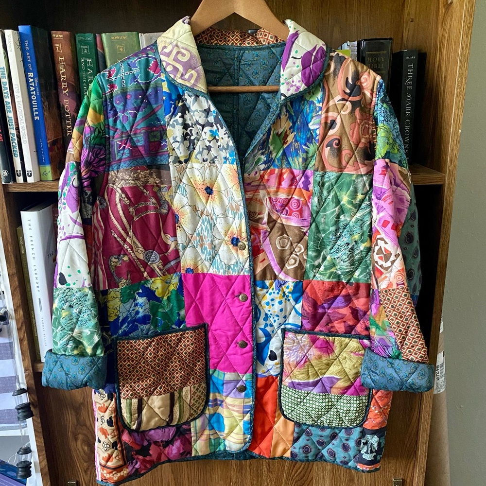 Patchwork Quilted Lightweight Jacket - image 1